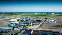 Schiphol op een warme zomerdag