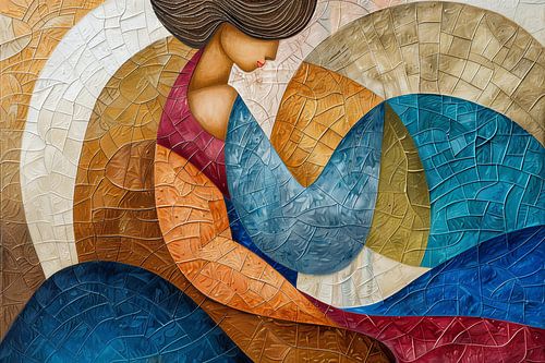 Digitaal abstracte moderne kunst