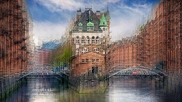 Hamburg | waterburcht - Speicherstadt van Nicole Holz