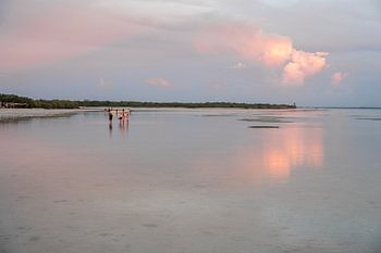 sunset walk on punta coco beach