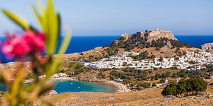 Lindos sur l'île de Rhodes en Grèce sur Werner Dieterich