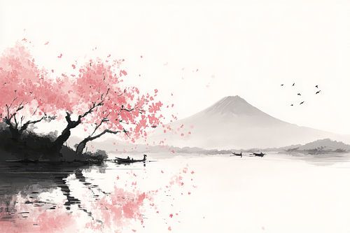 oosterse kunst landschap japan