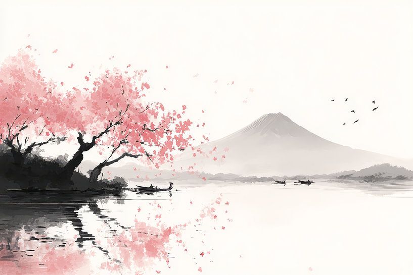 art oriental paysage japon par Egon Zitter