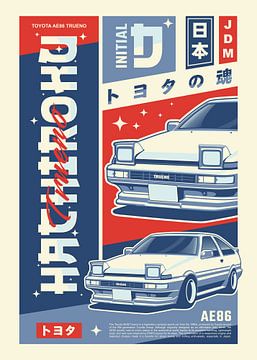 Toyota AE86 Trueno by Kaminarirace