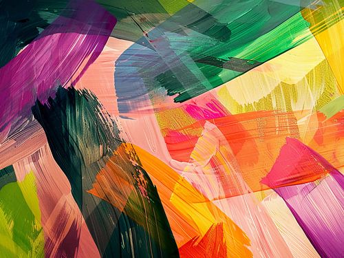 Art abstrait coloré