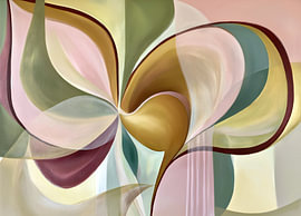 Abstrakte Blume JG07 von Jacky