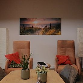 Customer photo: Beach entrance by Nico Zwanenburg, on canvas