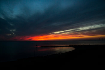 Prachtige zonsondergang in Nederland