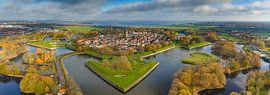Festungsstadt Naarden in den Niederlanden von oben von Sjoerd van der Wal Fotografie