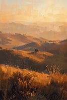 Golden expanse of the hills