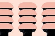 Modern Abstract Japanese Zen Pagoda in pastel colours by FRESH Fine Art thumbnail