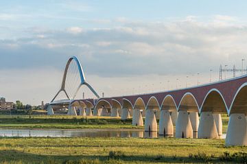 Bridge over river Waal De Oversteek near Nijmegen by Patrick Verhoef