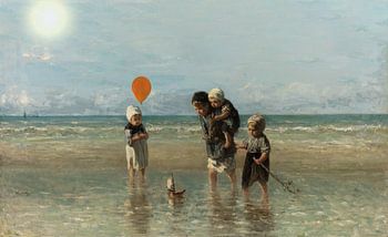 Kinderen der Zee, Jozef Israëls met zon en ballon