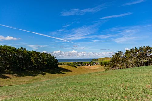 Groß Zicker, uitzicht op de werf en de Oostzee, Rügen