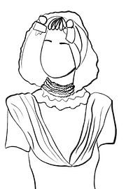 Zeeuws meisje met grote kap van MishMash van Heukelom