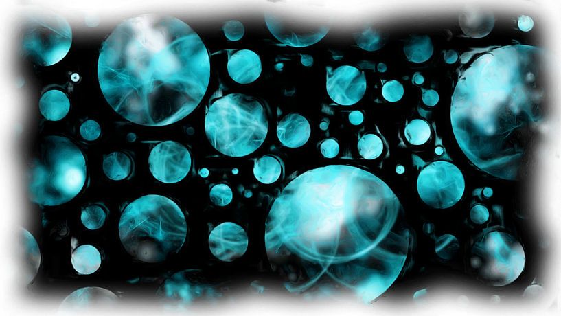 Cercles bleus abstraits par Maurice Dawson