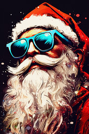 Le Père Noël cool sur John Dan