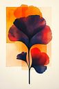 Ginkgo Abstracte Bladeren van Preet Lambon thumbnail