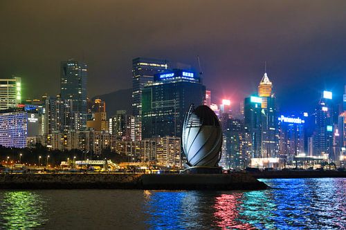 De ventilatieschacht van de Central-Wan Chai Bypass East