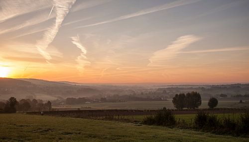 Zonsopkomst bij Epen in Zuid-Limburg