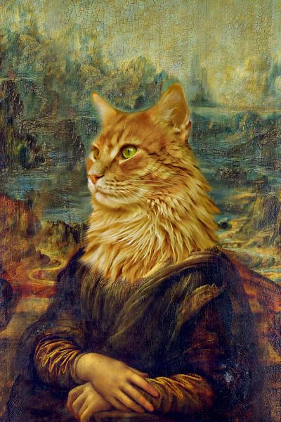 Mona Katze Lisa von FRESH Fine Art