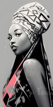 Les graffitis chuchotent sur les traditions africaines sur PixelMint.