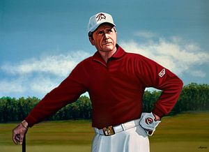 Gary Player painting sur Paul Meijering