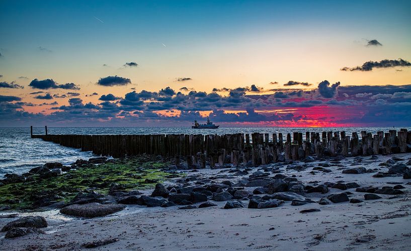 Westkapelle sunset by MSP Canvas