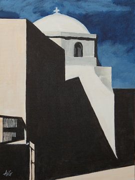 Kapelle Santorini Gr. von Antonie van Gelder Beeldend kunstenaar