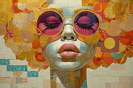 Lunettes de soleil pour femme | Nuage rose doré