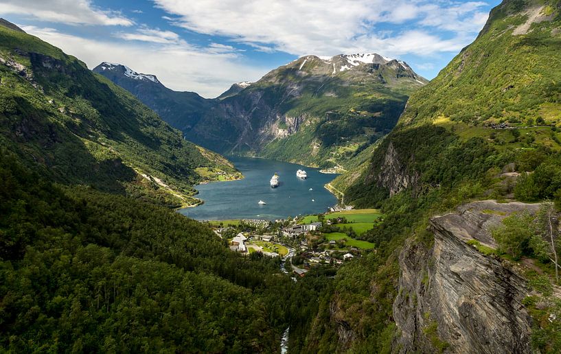 Vue du Geirangerfjord, Norvège [1] par Adelheid Smitt