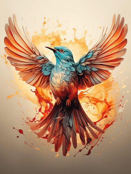 Bird in splendour by Eva Lee