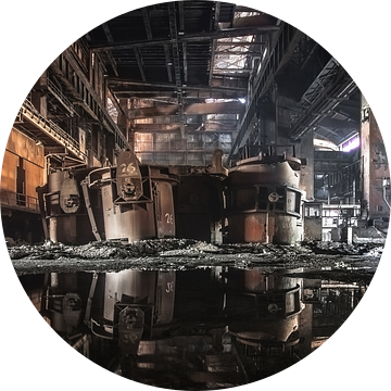 Oude verlaten staalfabriek Urbex van Olivier Photography