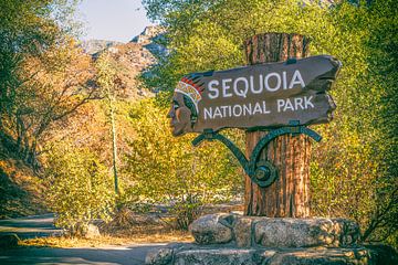 Entrance Sign, Sequoia National Park by Joseph S Giacalone Photography