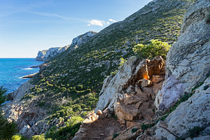 Klippen der Mittelmeerküste in Dénia