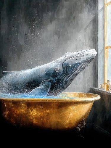 Baleine dans la baignoire