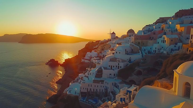 Santorini Griekenland van PixelPrestige