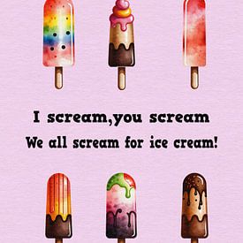 Summer ice creams by Hilde Remerie Photography and digital art
