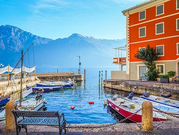 Lake Garda small harbour