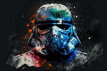Star Wars Stormtrooper Splash van Rene Ladenius Digital Art
