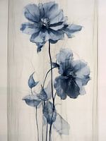 Etherische Bloesems - Delicate Blauwe Bloemsierkunst - Tranquil Interiors