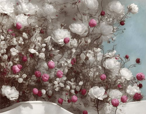 Zachte Wilde Bloei Statement Wanddecoratie