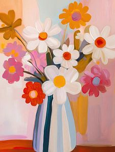 Zonnige Bloemen in Vaas