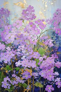 Floral Golden Dance | Blumenmalerei