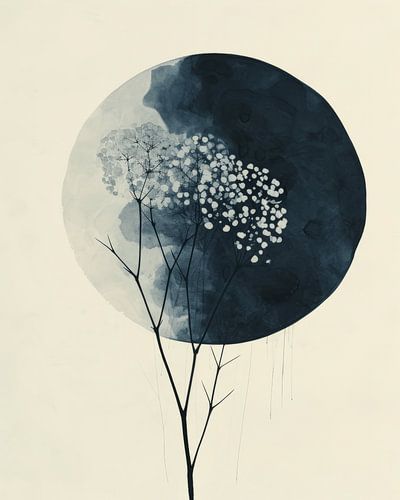 Wabi-sabi in kobalt blauw