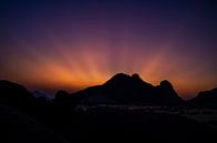 Zonsondergang in Afrika van Omega Fotografie thumbnail