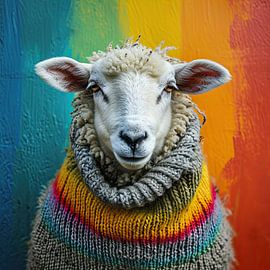Creative in Wool: Sheep portrait