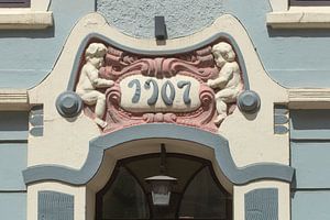 Verzierter Hauseingang, Altes Wohnhaus , Bremerhaven