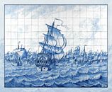 's Lands Schip Rotterdam and the herring fleet by by Maria thumbnail