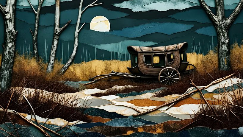 Camping solitaire dans une forêt nocturne par Nick Wendt